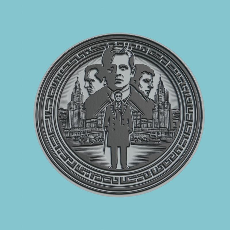 The Third Man Movie Medallion  The Third Man 3d  Model Stl Obj