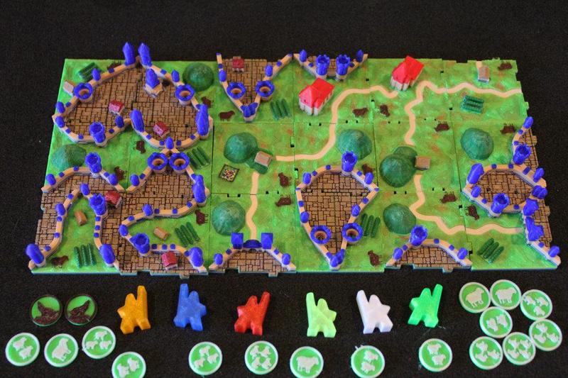 RifRaf 3D Carcassonne Hills and Sheep