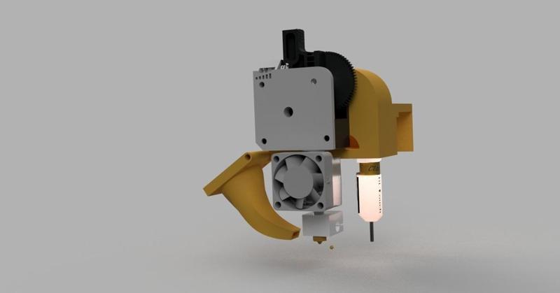 MGN12H Titan Extruder Carriage for Tevo Tarantula w/ BLTouch Mount