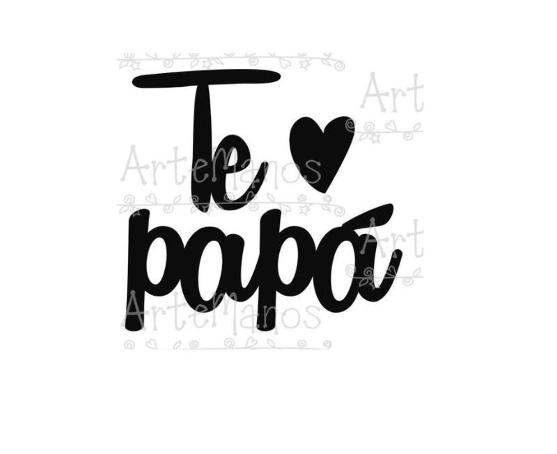 Dad I Love You Geometric Minimalist Picture