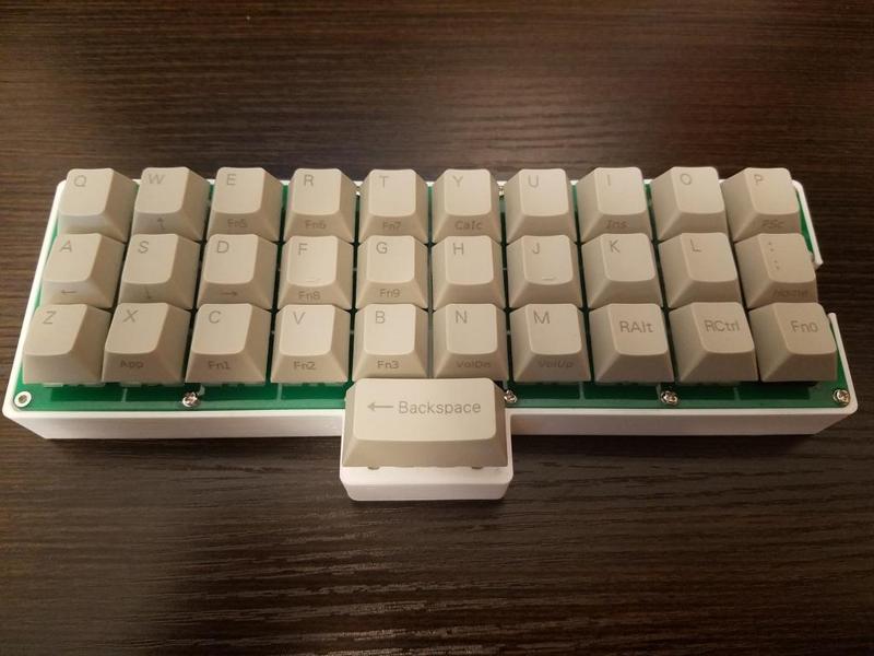 Gherkin (Ortholinear Keyboard) Spacebar Sandwich Case