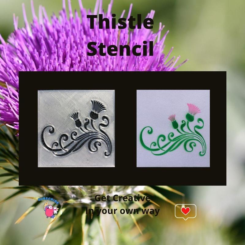 Thistle  Stencil