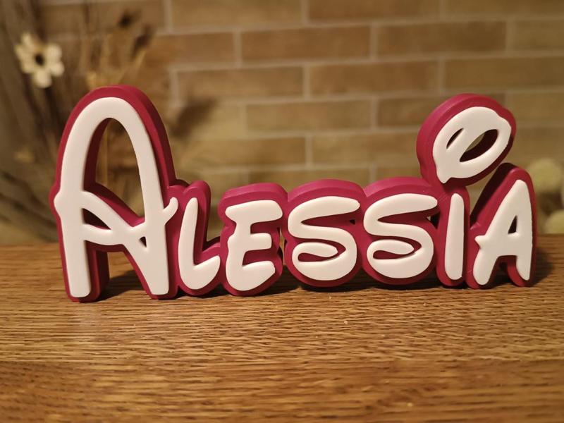 Alessia Disney Name Sign Decorated Room child 
