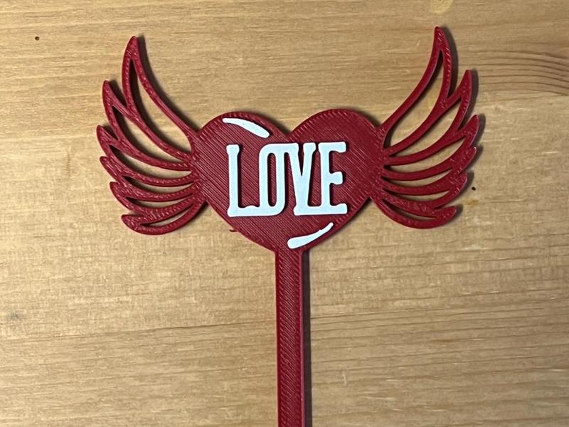 love cake topper