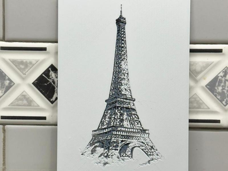 Eiffel Tower Hueforge