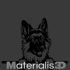 Female german shepherd picture frame