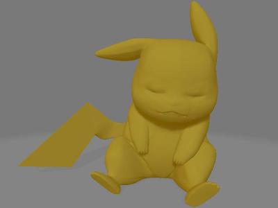 Sleeping Pikachu Pokemon Movie 4