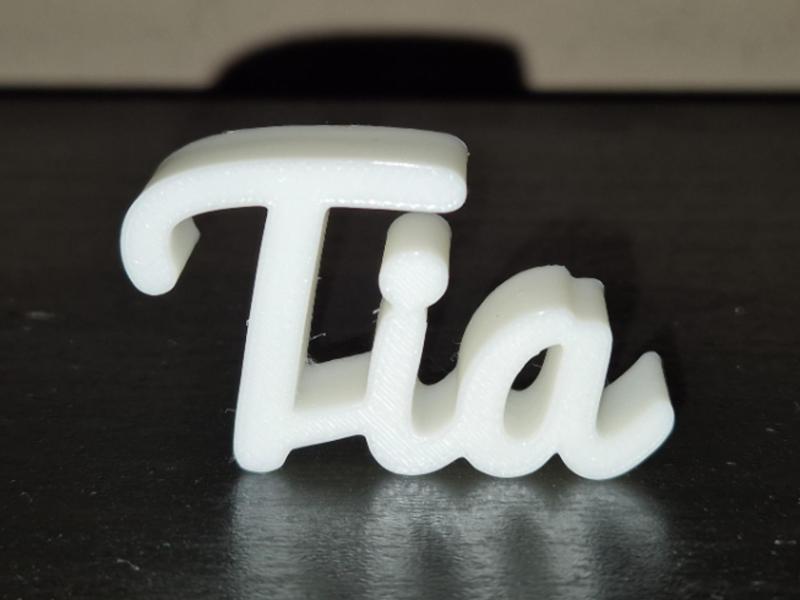 Tia Name Sign Display Decor