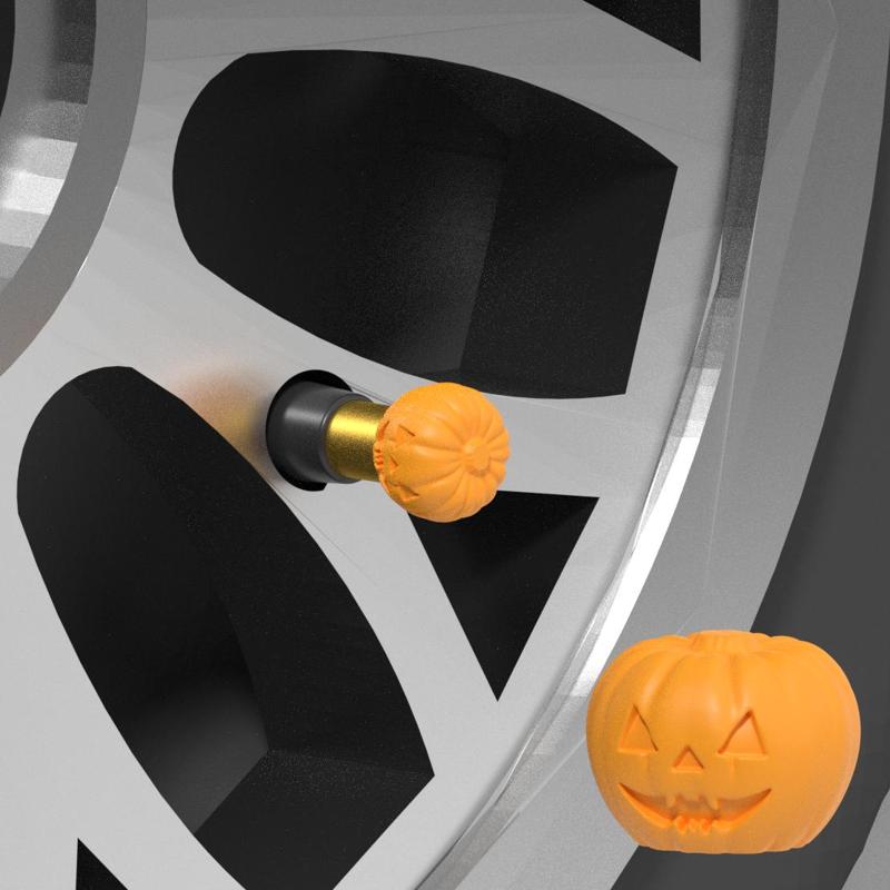 Halloween Pumpkin Valve Cap