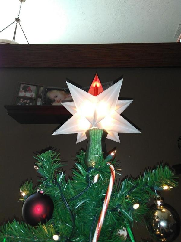 Christmas star tree mount