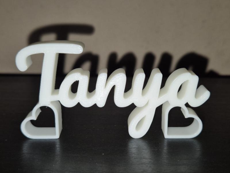 Tanya Name Sign Display Decor