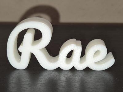 Rae Name Sign Display Decor