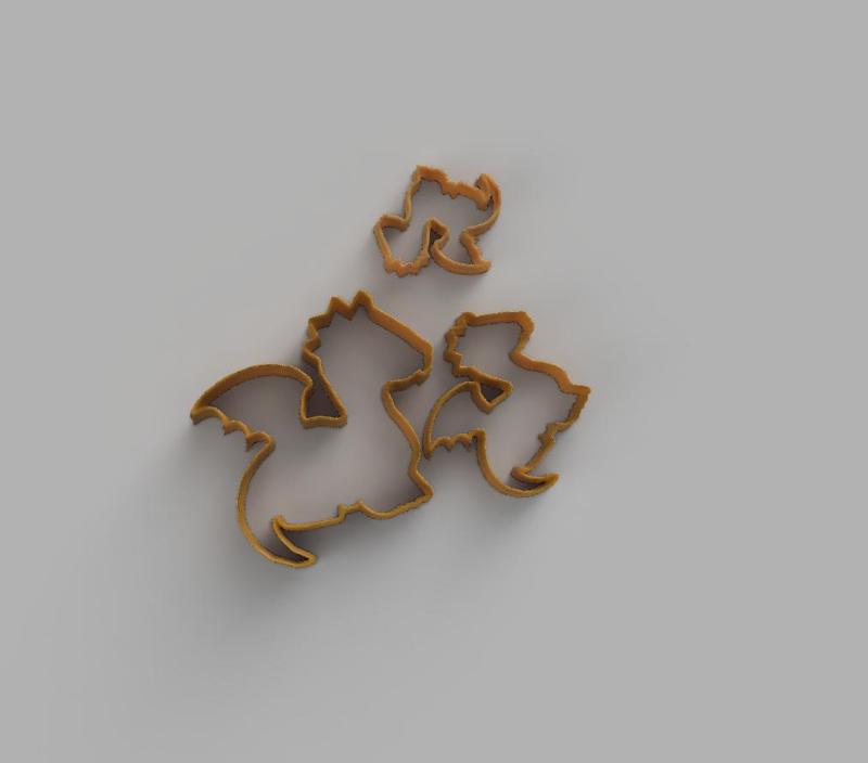 Dragon cookie cutter