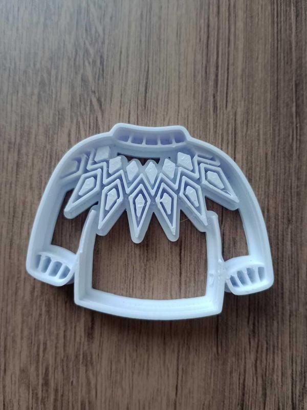 Cookie Cutter Christmas Sweater Blouse Jacket Holidays Inspired