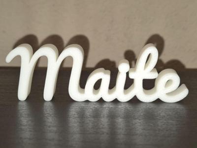 Maite Name Sign Display Decor