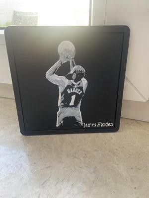 James Harden picture with frame