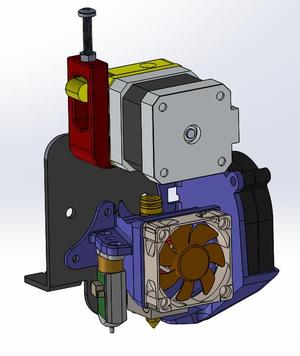 Creality Ender/ CR10 Hotend Mount and Part Cooling with bltouch