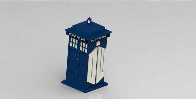 Tardis Box MTG deck holder