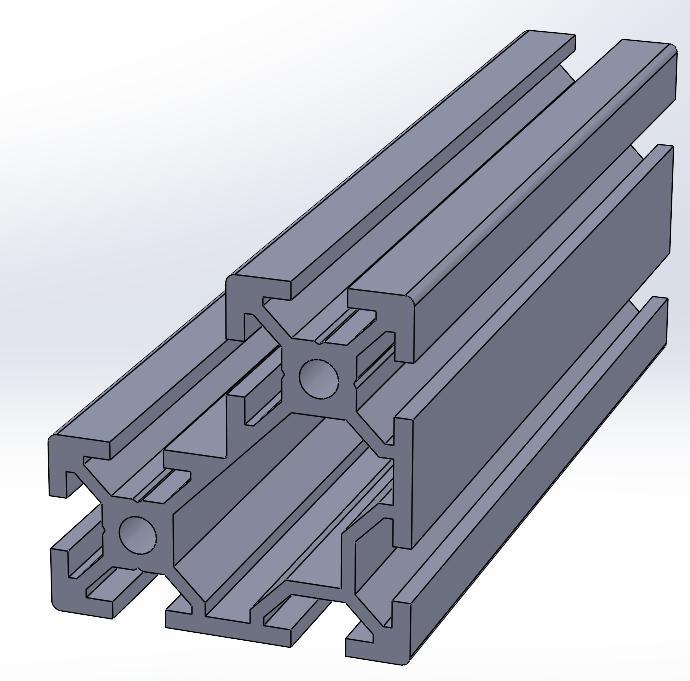 V-Slot structural profile 40*40*20 grooves 6 mm