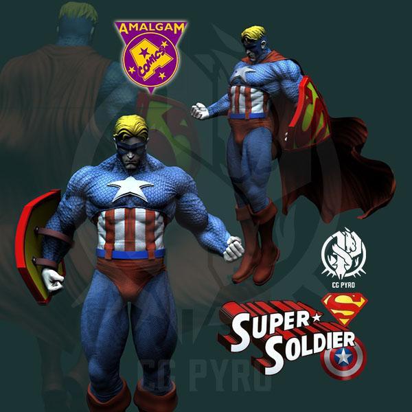Super Soldier STL files 3d printing collectibles fanarts 3D print model
