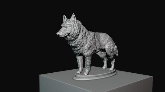 husky dog stl