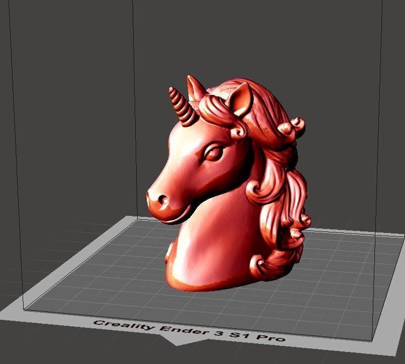 Unicorn Head Figurine