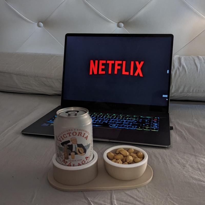 🍺 0,33 L can holder + snack bowl 🍿 | Netflix can and snack holder