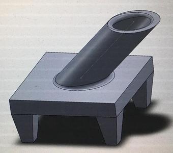 RC strut adapter at 45 degree