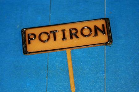 Panneau potager Potiron