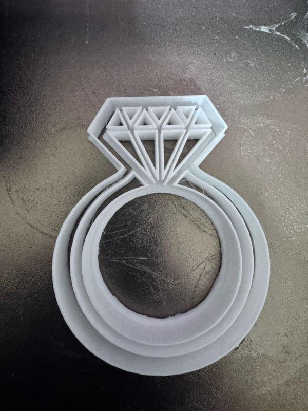 Cortador de Galletas Anillo de Compromiso – Ideal para Bodas y Propuestas