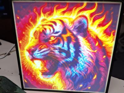 Tiger Lithophane Light