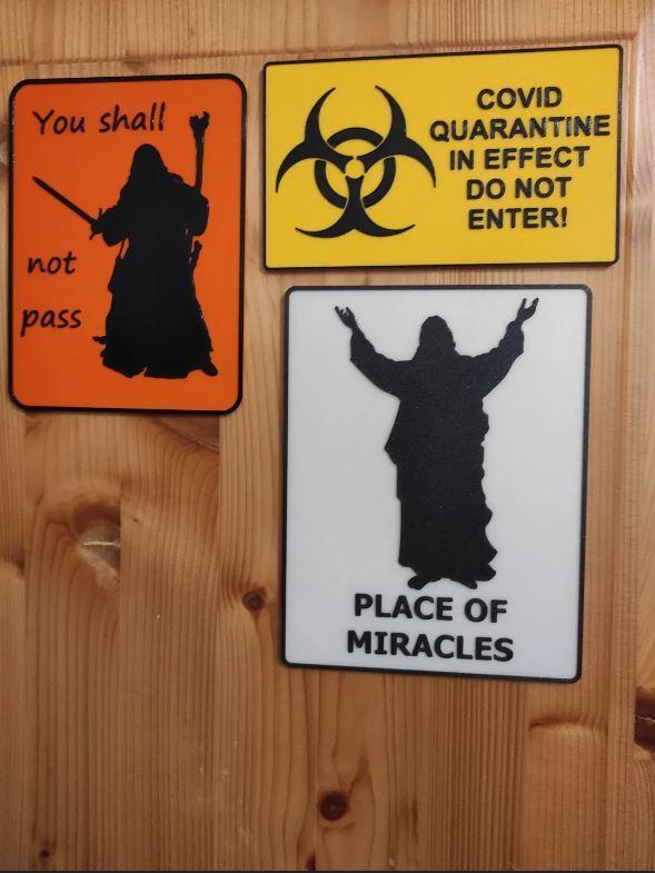 Jesus - place of miracles funny sign