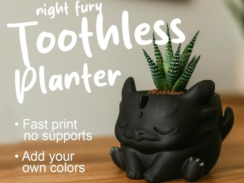 Night Fury Toothless Planter