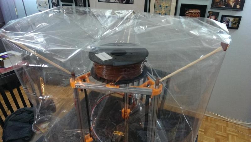 Kossel oven bag heat enclosure tent