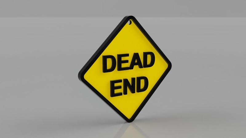 Keychain Plate Dead End