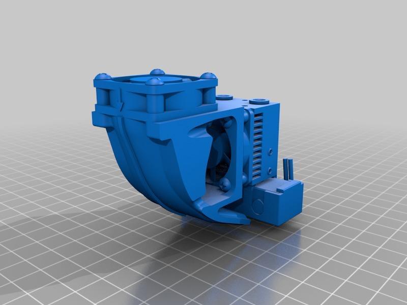 E3D Chimera or Cyclops Filament Cooling 30mm Fan Shroud