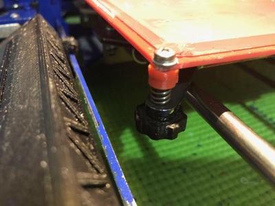 Hotbed level knob and washer