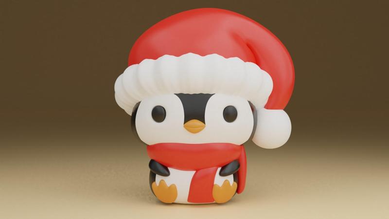 Christmas penguin