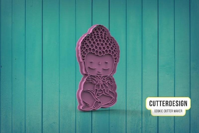 Baby Buddha Cookie Cutter M2
