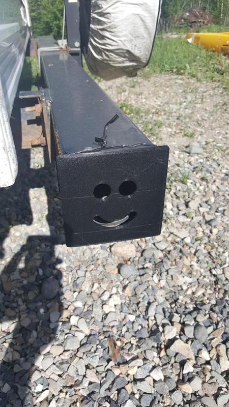 Trailer bumper cover (where the septic line goes)