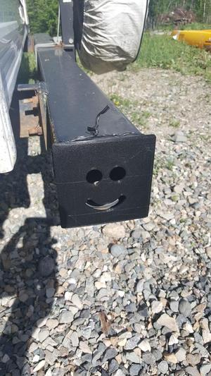 Trailer bumper cover (where the septic line goes)