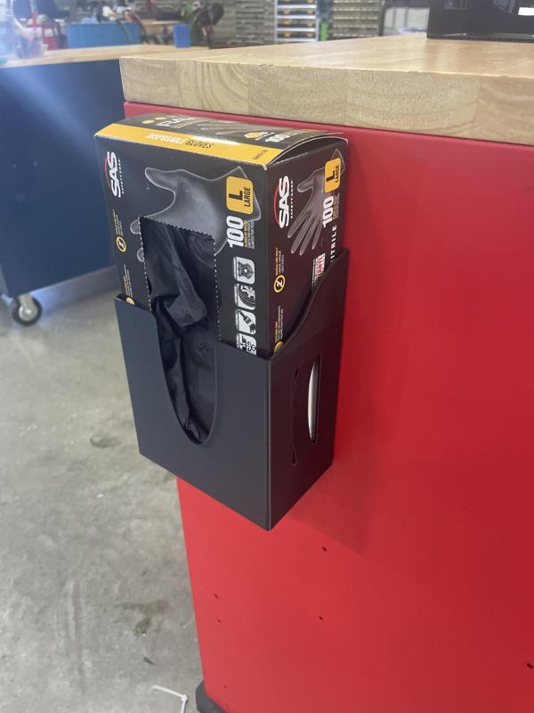 Latex glove box holder - magnetic