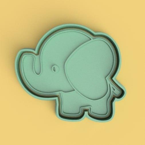 baby elephant cutter + stamp / baby elephant cutter + stamp