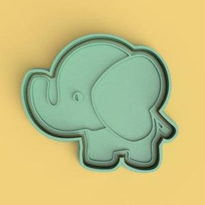 baby elephant cutter + stamp / baby elephant cutter + stamp