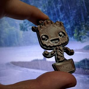 Groot cute : Heart : Key ring