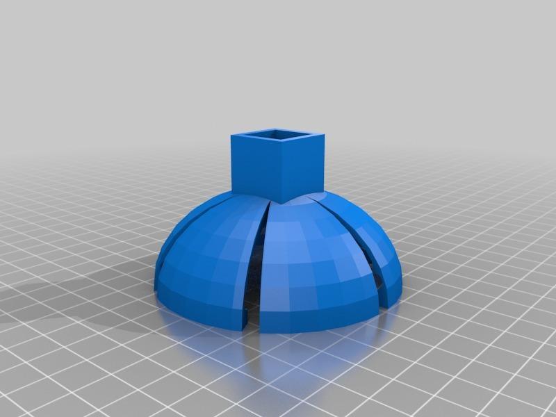 fence cap light holder