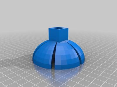 fence cap light holder