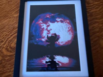 Stitch and the moon Hueforge