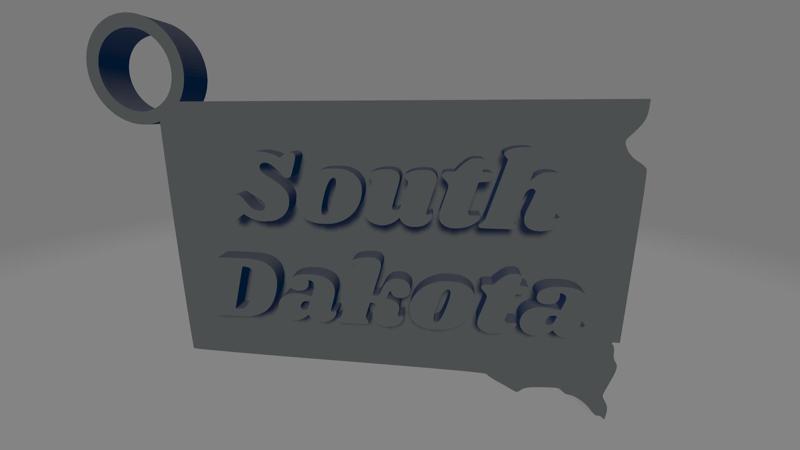 South Dakota Keychain