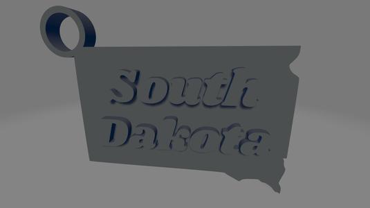 South Dakota Keychain